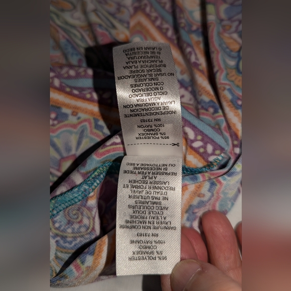 Festive Maxi Dress New Halter V-Neck Stretch 🌞 M Vacay Beach Party Colorful - Picture 14 of 17